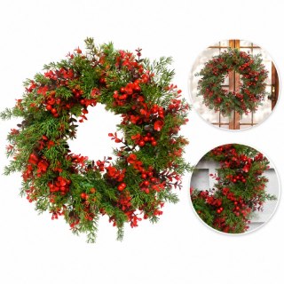 Girlanda wieniec ozdoba na drzwi stroik 45cm 160 gałązek choinka jak żywa WSN23