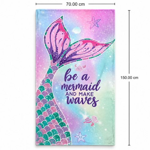 Ręcznik plażowy, na basen BE A MEMAID, syreni ogon 150x70 REC54WZ11