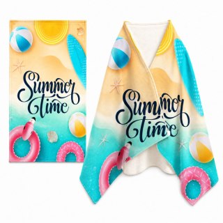 Ręcznik plażowy, na basen SUMMER TIME, wakacyjny morze 150x70 REC54WZ10