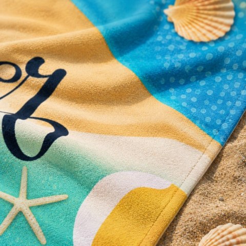Ręcznik plażowy, na basen SUMMER TIME, wakacyjny morze 150x70 REC54WZ10