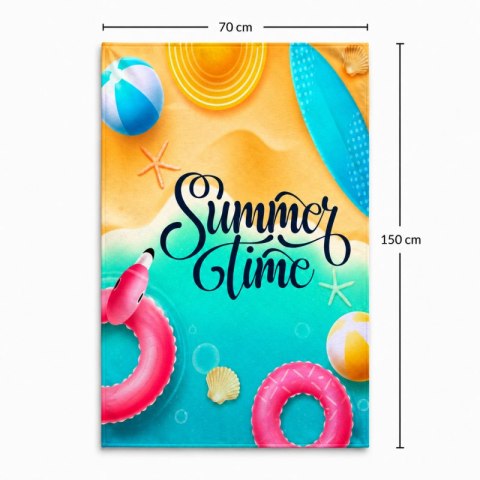 Ręcznik plażowy, na basen SUMMER TIME, wakacyjny morze 150x70 REC54WZ10