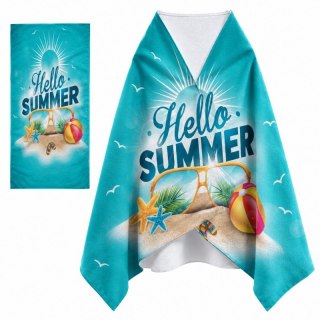 Ręcznik plażowy, na basen turkusowy HELLO SUMMER 150x70 REC54WZ5
