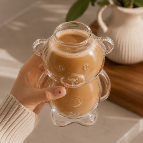 Szklanka w kształcie misia, MIŚ kubek uroczy design 300 ml 1szt SZK221