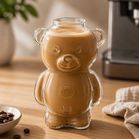 Szklanka w kształcie misia, MIŚ kubek uroczy design 300 ml 1szt SZK221