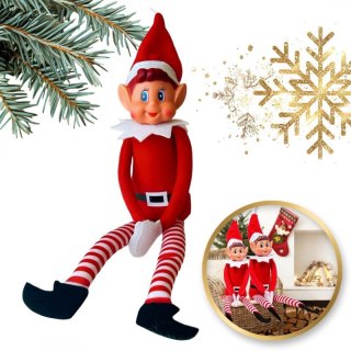 Elf, figurka skrzat krasnal zabawa adwentowa KSN204