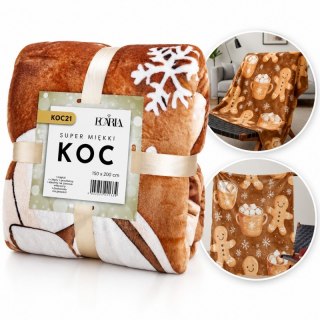 Mięciutki koc XL Flannel 150x200cm GRUBY MIĘKKI NARZUTA KOC21