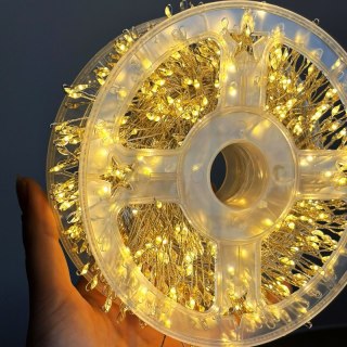 Zewnętrzne/wewnętrzne lampki choinkowe ryż 1000 LED 29,6m, barwa ciepłe białe LAMP69