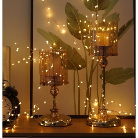 Zewnętrzne/wewnętrzne lampki choinkowe ryż 1000 LED 29,6m, barwa ciepłe białe LAMP69