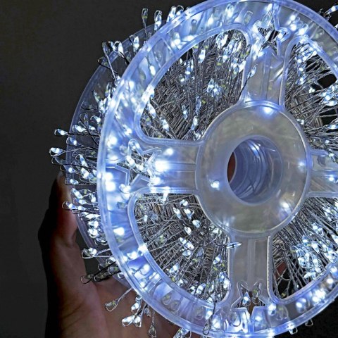Zewnętrzne/wewnętrzne lampki choinkowe ryż 1000 LED 29m, barwa zimne białe LAMP70