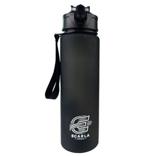 Butelka na wodę, sportowy bidon matowy 750ML czarny ECARLA SPORTS BD48