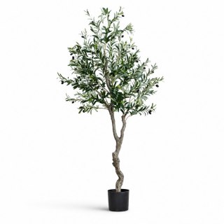 Sztuczne drzewko oliwne, w doniczce jak żywe, realistyczne 1,8 cm DRZ01