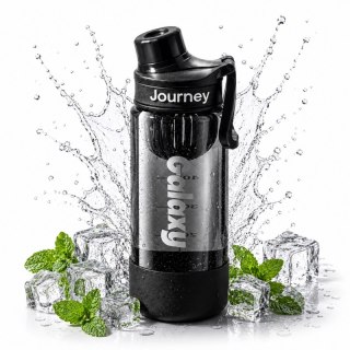 Butelka na wodę z uchwytem, sportowy bidon z miarką 680ML GALAXY czarny, BD71CZ