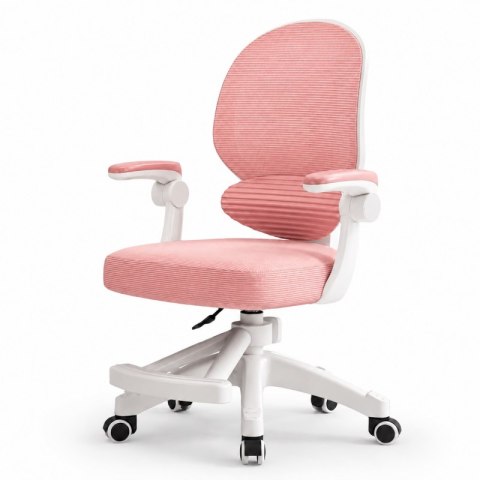 Fotel gamingowy, obrotowy do biurka dziecięcego KIDS LIGHT PINK KO53R