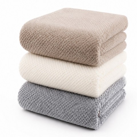 Ręcznik, kapturek, turban do włosów, bardzo chłonny, biały 65x25 cm REC60B