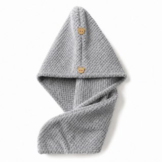 Ręcznik, kapturek, turban do włosów, bardzo chłonny, grafit 65x25 cm REC60GRAF