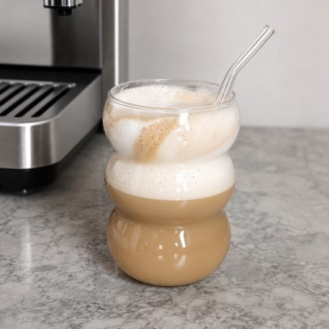 Szklanka 550ml Bubble 1 szt do kawy latte long drinków SZK202